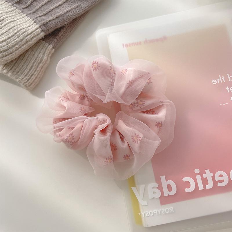 

Новый стиль Mesh Sense Ball Head Толстая кишка волос кольцо для женщин веревка для волос маленькая свежая элегантная веревка для волос головной убор