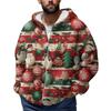 Men'S  Winter Zipper Hooded Fleece Sweatshirt With Patch Pocket Casual Jacket