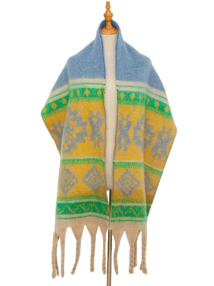 New Imitation Cashmere Women Scarf Winter Preppy Style Tassel Pashmina Mujer Female Foulard Bufanda Long Thick Wrap Shawl