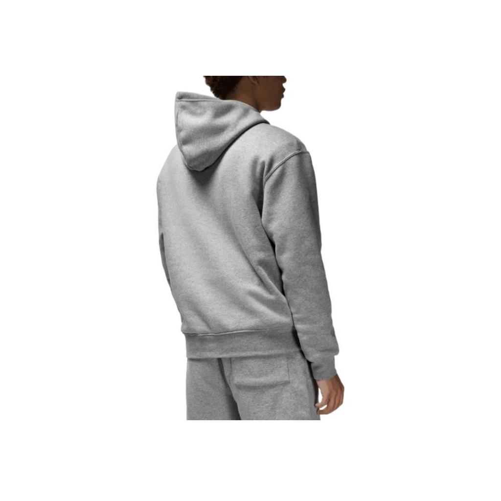 Jordan Essential Embroidered Logo Hoodie Long Sleeve Men Sweatshirt Grey DQ7466-091