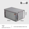 Houndstooth Clothes Storage Bags: Foldable Quilt Box with Lid for Moving & Organizing
