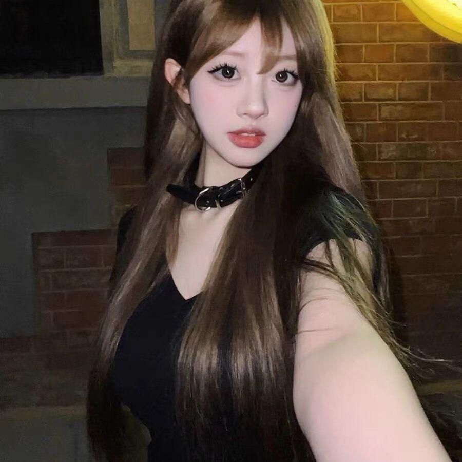 Y2K Obojok Dámsky Krčný Popruh Tmavý Choker Náhrdelník Krčný Obojok Retiazka na Krk Kľúčna Kosť Krčná Retiazka Obojok Doplnky