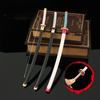 25cm Metall Demon Slayer Katana Ainme Kimetsu No Yaiba Tanjirou Mini Stahl Schwert Echte Größe Japanisches Katana Samurai Säbel Kinderspielzeug