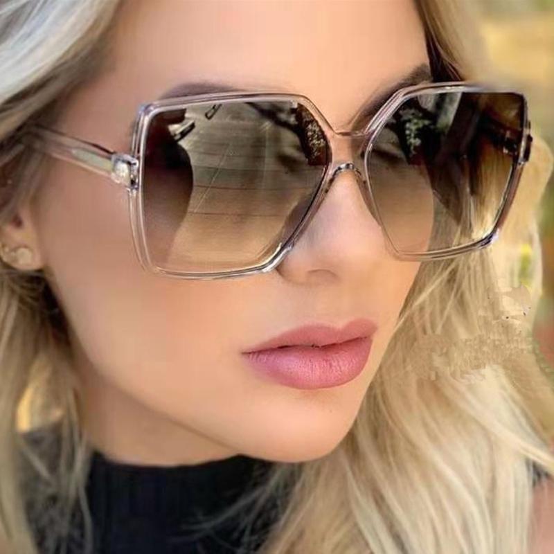 Simple Large Frame Square Sun Glasses Women Men Exquisite Fashion Sunglasses Leisure Travel Party Female Male Eyeglasses
