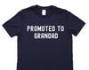 Promoted to Grandad T-Shirt: New Grandfather Gift