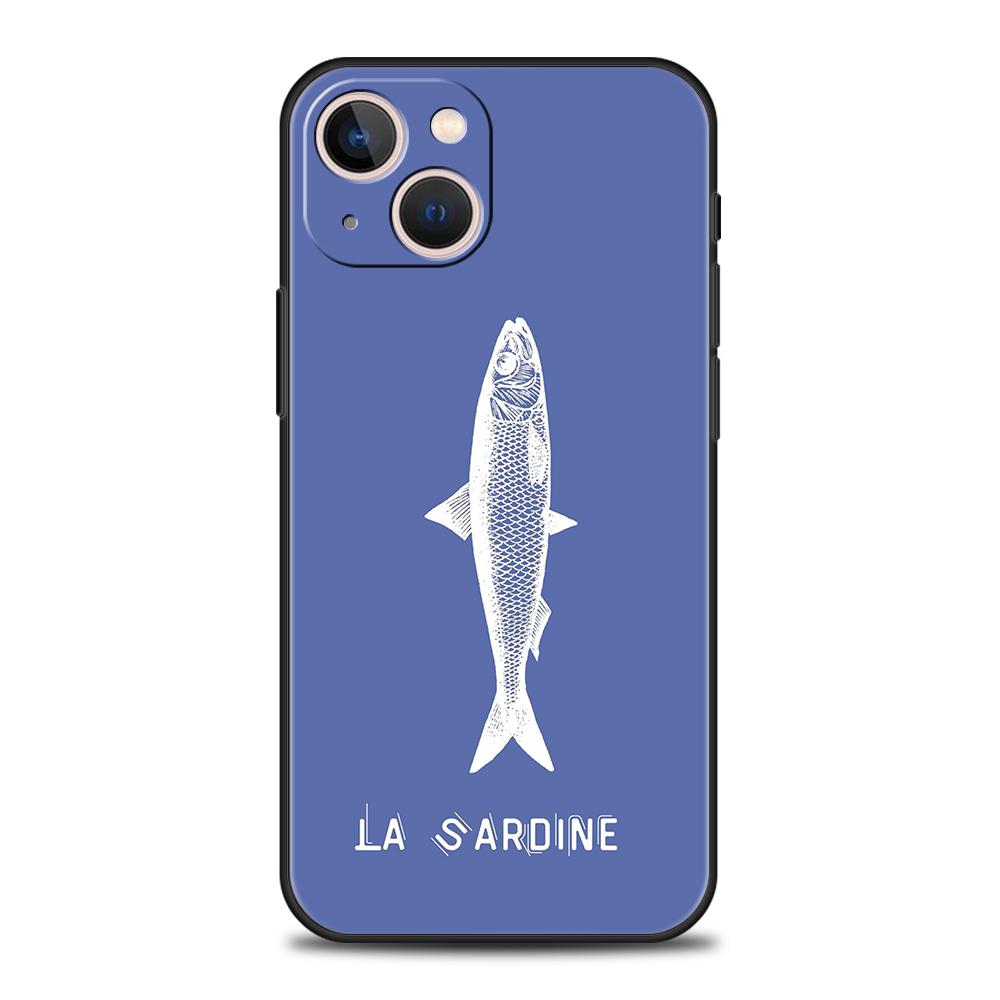 Luxury TPU Soft Phone Case For iPhone 17 Air 16E 16 11 15 14 Pro MAX 12 13 7 8 Plus X XR XS SE 2022 Cover Sardines Canned
