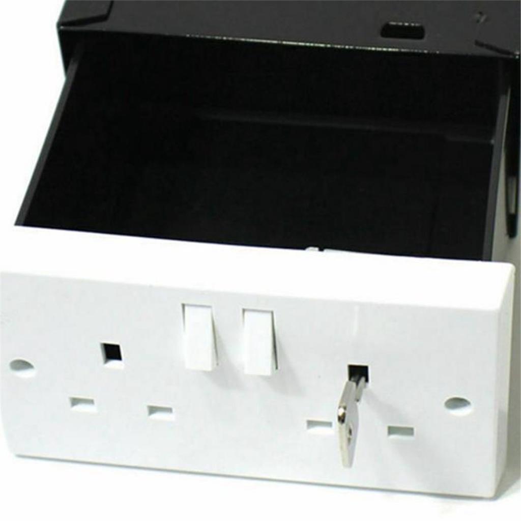 2026 New New Imitation Double UK Plug Socket Wall Security Secret Hidden Stash Box Covert Hidde Safe