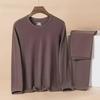Delong Men's Thermal Underwear Set - Antibacterial, Warm Autumn & Winter Base Layer