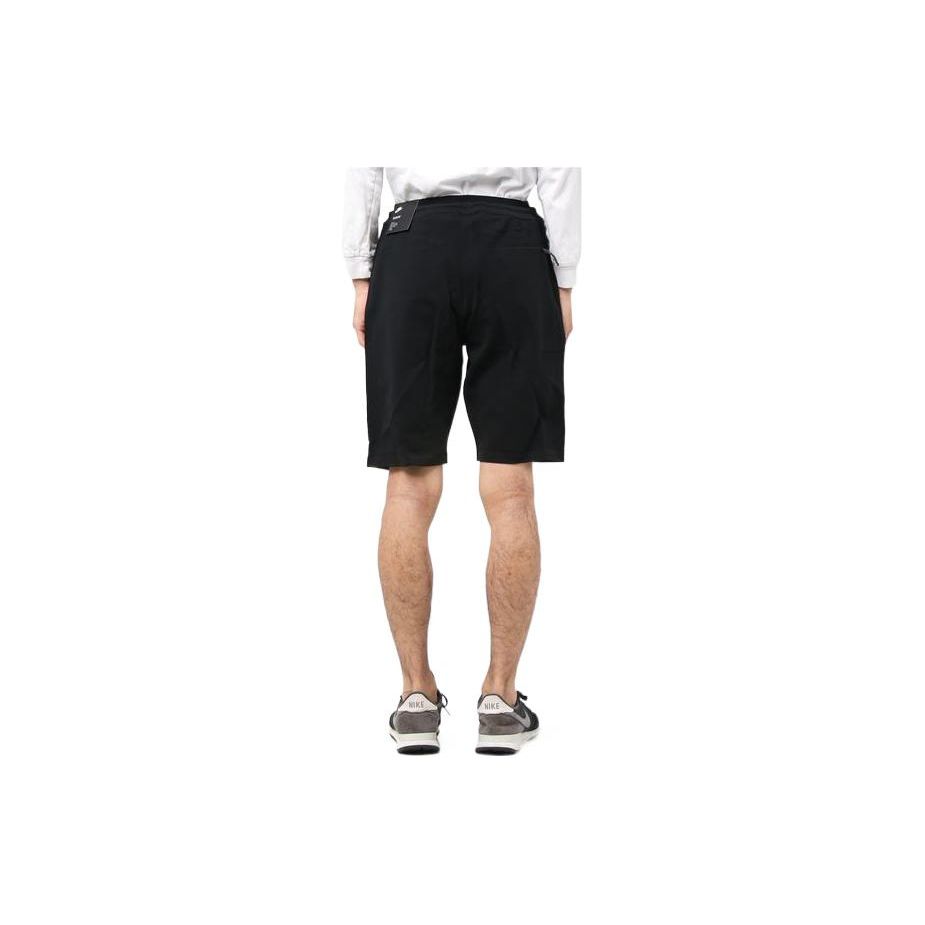 Nike Solid Color Logo Drawstring Shorts Men Bottoms Black 886180-010