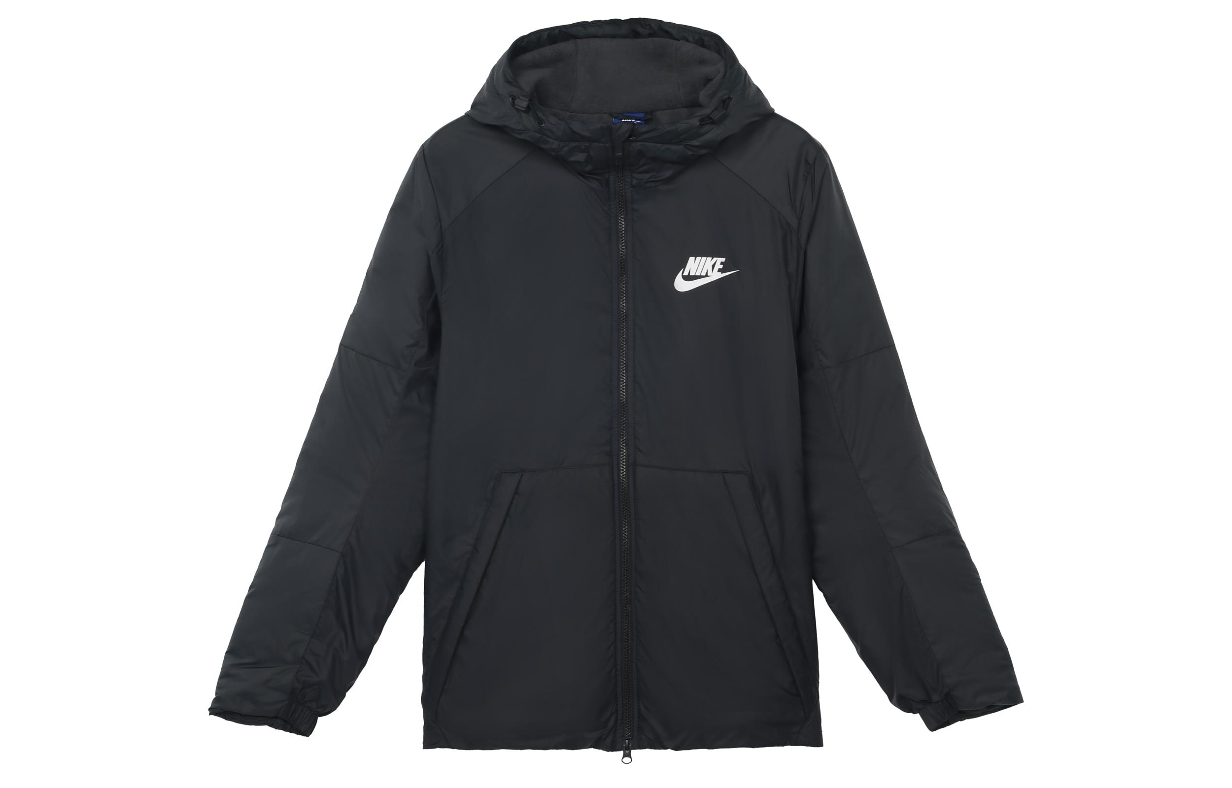 Nike Puffer Jackets Men s Black Hooded Moderate Other AJ7957-010 M