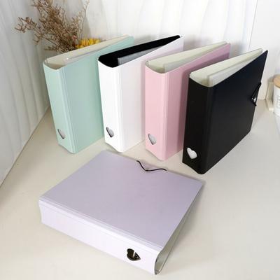 A5 Starlight Macaron Color Album INS Girl Heart 3Inch Album Interstitial Star Chasing Photo Small Card Storage Book Stationery