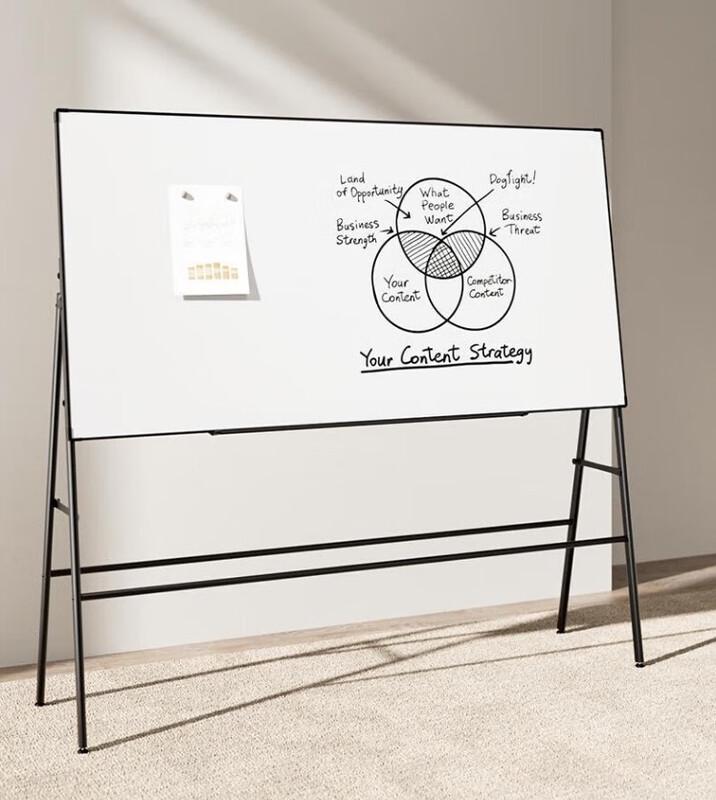 Deli Magnetic Easel Whiteboard 180x90cm