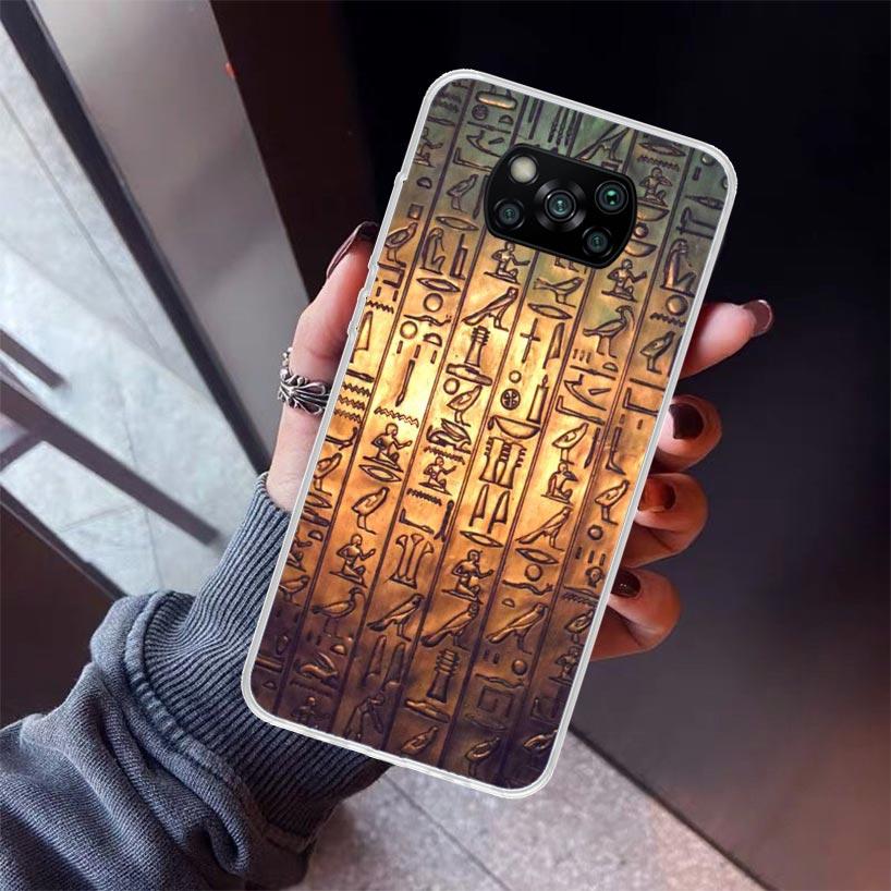 

Єгипет Нефертіті Анубіс Анх Фараон Чохол для телефону для Xiaomi Poco X7 X6 X5 Pro F7 Ultra Redmi 15C 15 13 13C 12 12C 10 10A 10C 9 9A Redmi 9