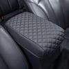 JKCOVER Center Console Armrest Cover Compatible With Toyota 4Runner 2010-  2024 Truck Accessories Premium PU Leather Cushion Protector (Black)