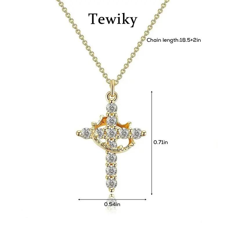 Zinc Alloy Micro-Inlaid Zircon Pendant Necklace Sporty Bamboo Chain Luxury Clavicle Jewelry