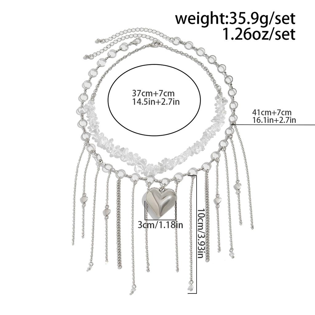 European and American French Pearl Short Collar Choker Niche Love Cross Multi-layer Winding Item Jewelry