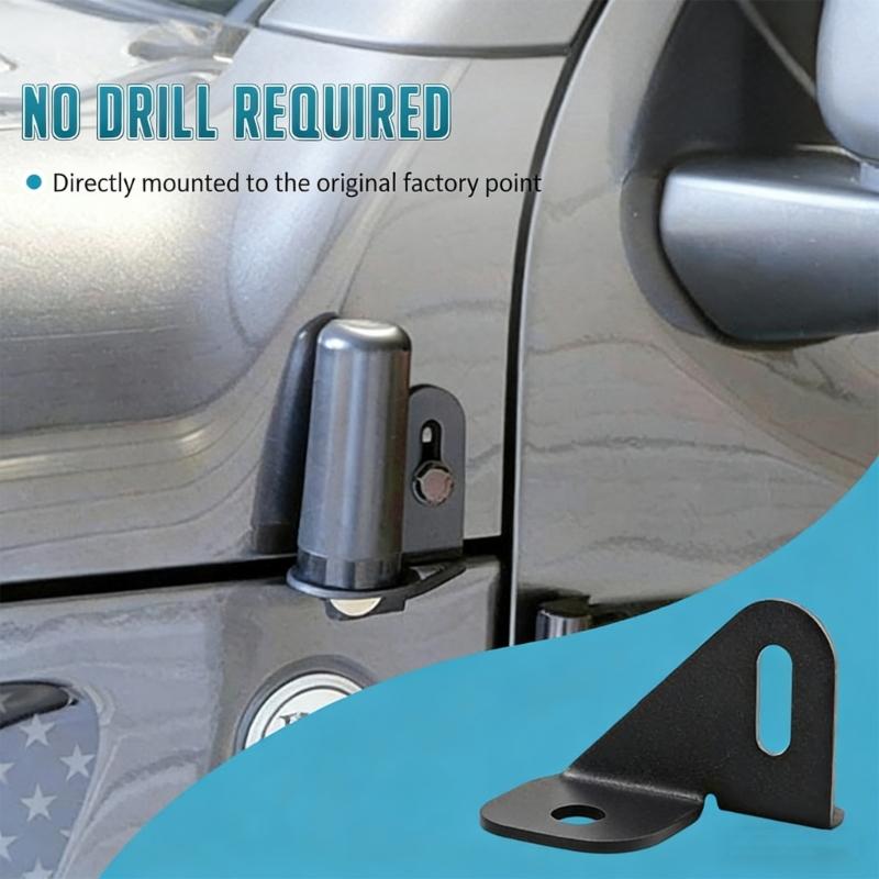 Powder Coated Antenna Bracket For Multiple Model Not Require Drilling Easy Installation Antenna Holder