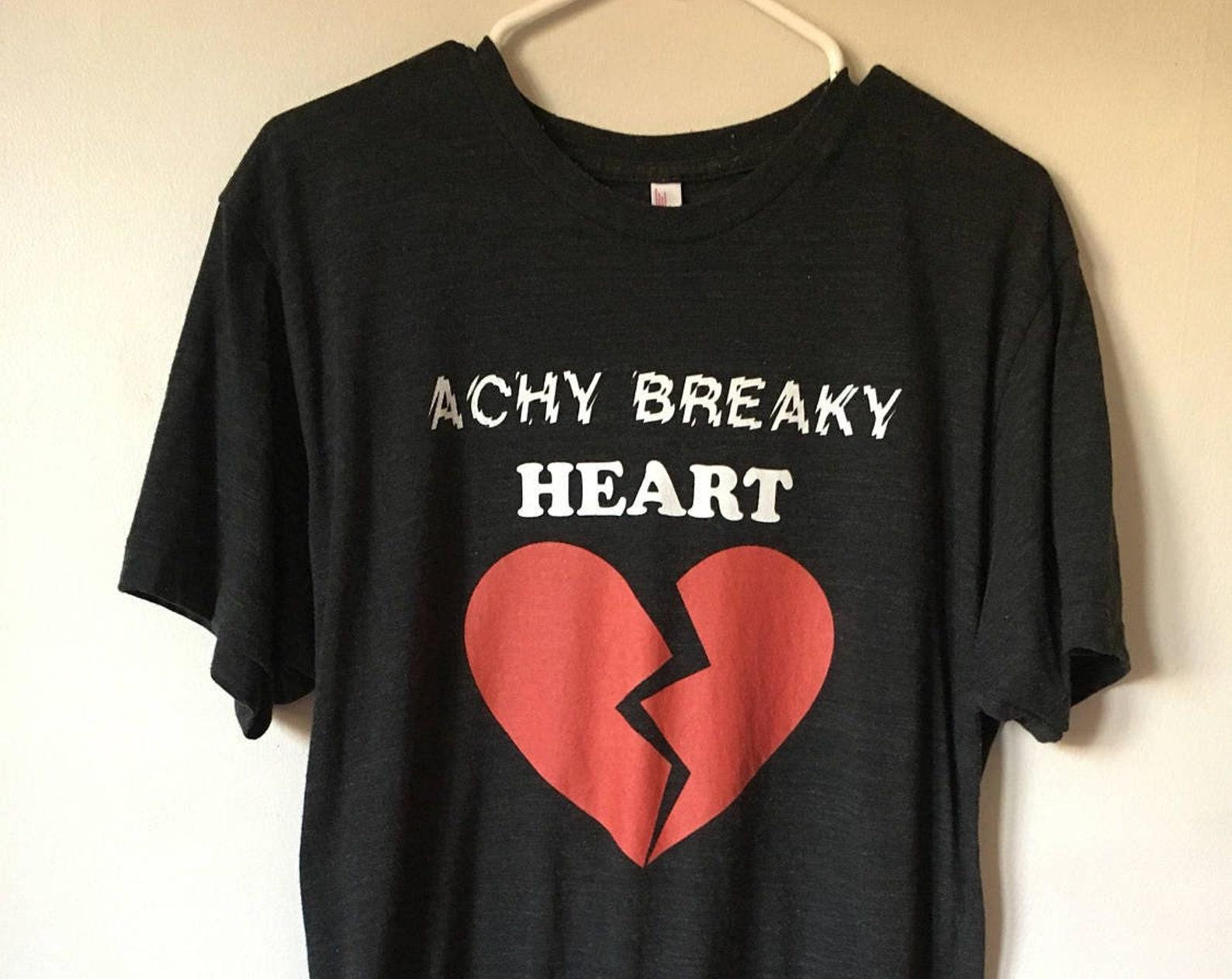 Achy Breaky Heart T-shirt! Soft! 90s Line Dancing T-Shirt, Funny Breakup T-Shirt, 90s Country Music Fan, Broken Heart, Breakup Gift, 90s Fan S