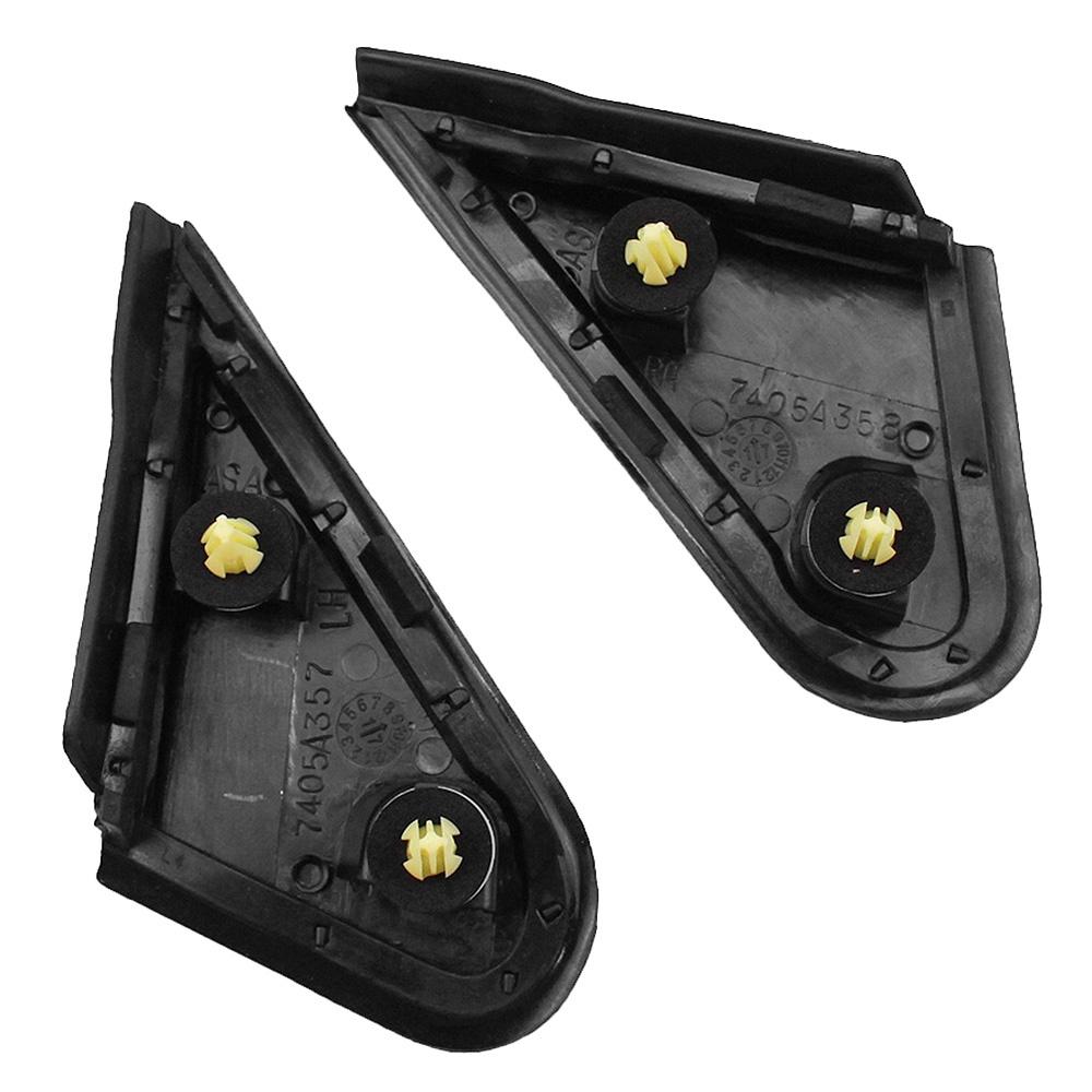 LH+RH Rearview Triangle Molding Cover For Mitsubishi Lancer Evolution 2008-2015