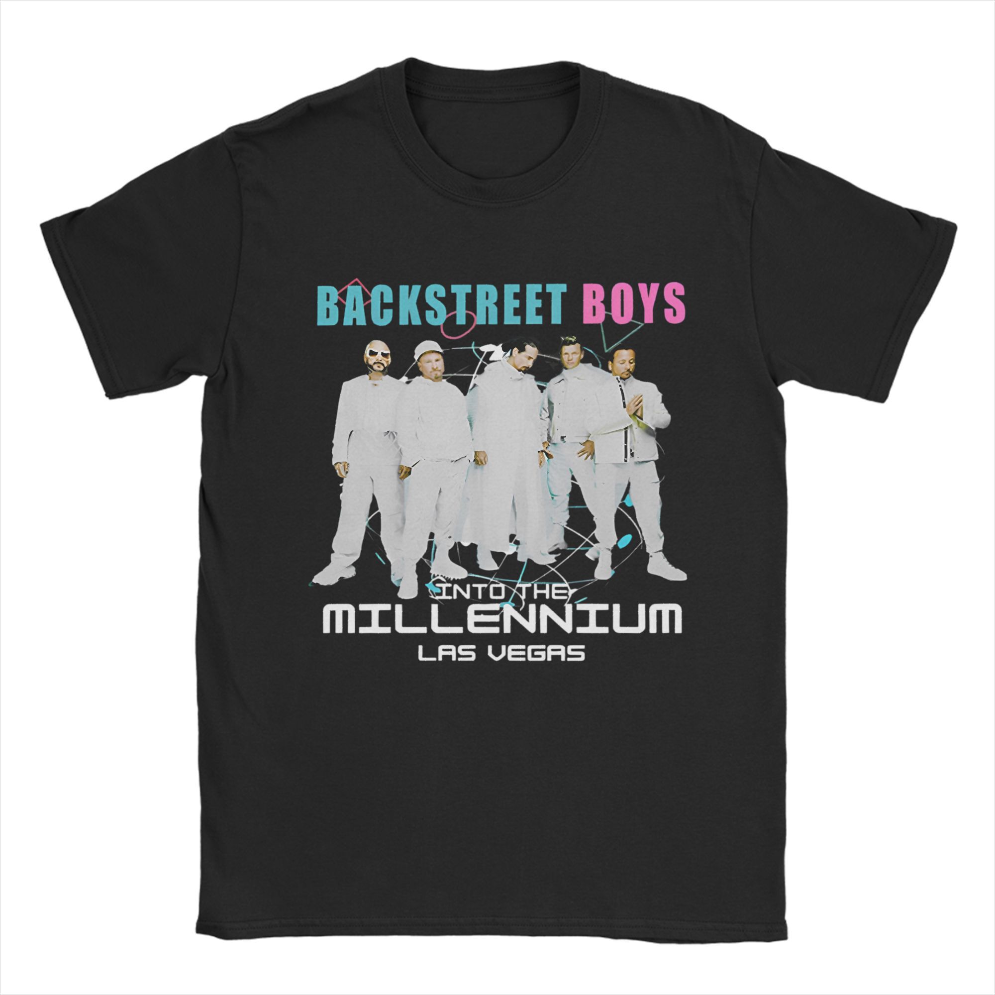 

Backstreet Boys Back Millennium Футболка Мужская Женская 100% Хлопок Удивительная Футболка Круглый Вырез Футболки Короткий Рукав Одежда Большой Размер S