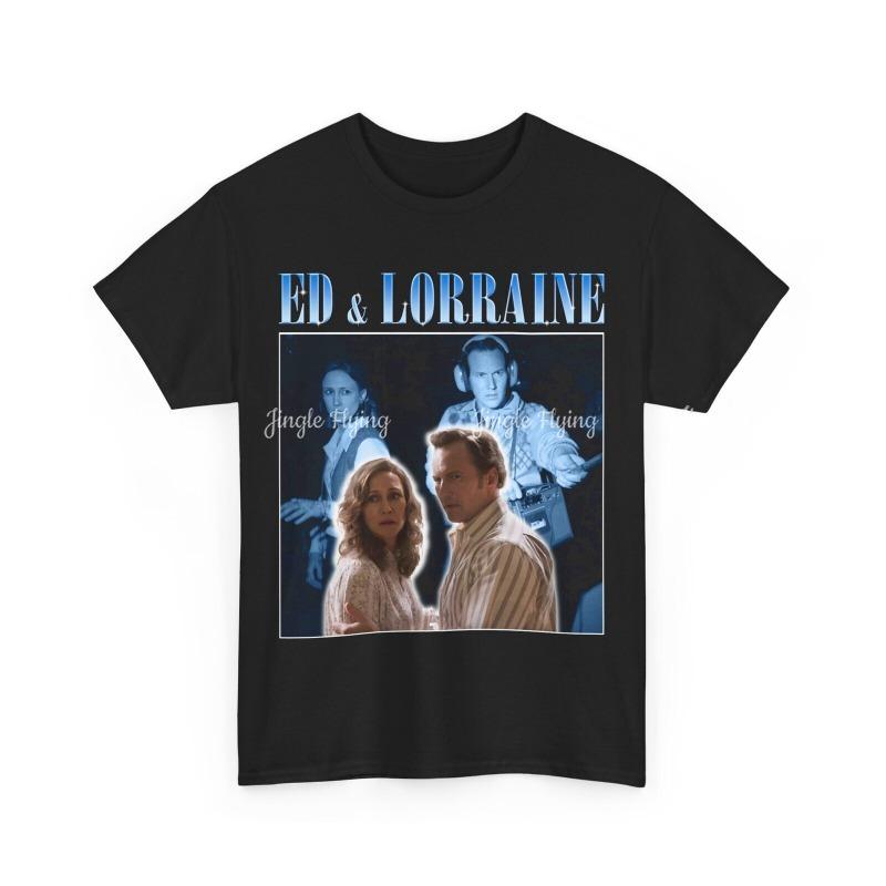 Lorraine T-shirt Ed Warren Vintage Bootleg Tee Patrick Wilson And Vera Farmiga Vin