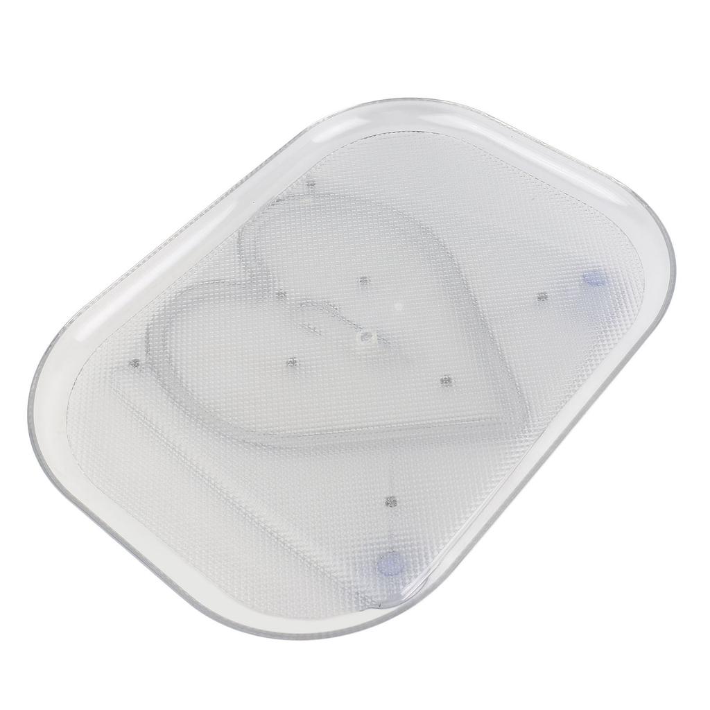 Lazy Susan Drehteller Organizer für Kühlschrank Klar Rotierendes Rechteckiges Aufbewahrungsfach für Schrank, Tisch, Speisekammer,