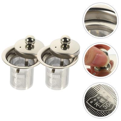 2Pcs Loose Leaf Tea Strainer Fine Mesh Stainless Steel Infuser Filter Replacement Brew Basket for Teapot Mug Cup