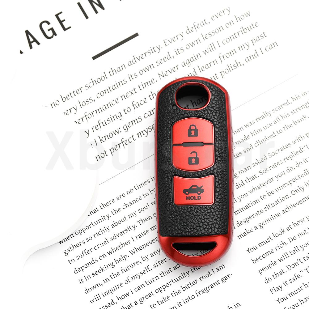 Auto Car Key Case Cover Keyless Keychain Protector For Mazda Cx7 Cx-9 Cx8 Cx-3 Cx3 Cx-5 Cx5 2 3 5 6 Bl Bm Gj Atenza Axela Demio