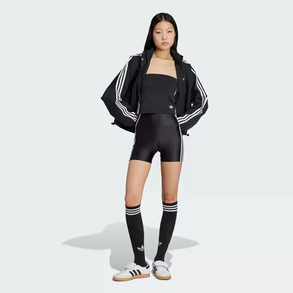 adidas Originals Adicolor Ss25 Jachetă de vânt țesută cu logo Trei dungi Sport clasic Guler stand Mânecă lungă Jachetă pentru femei JX1451