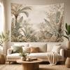 Vintage Tropischer Dschungel Wandteppich Boho Palmenblatt Botanische Landschaft Wandbehang Neutrale Wohnkultur