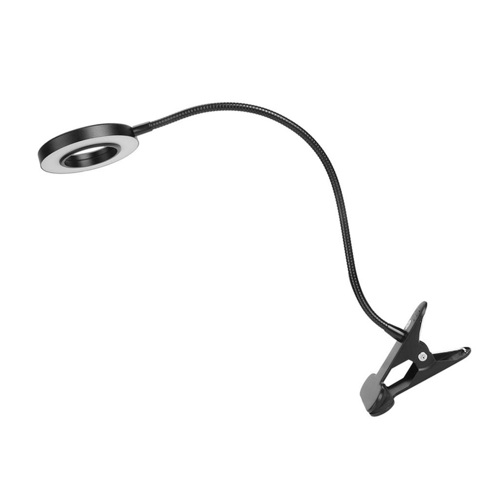 USB LED Desk Lamp Adjustable Dimmable Clip Reading Light for Office Tattoo BeautyBlack