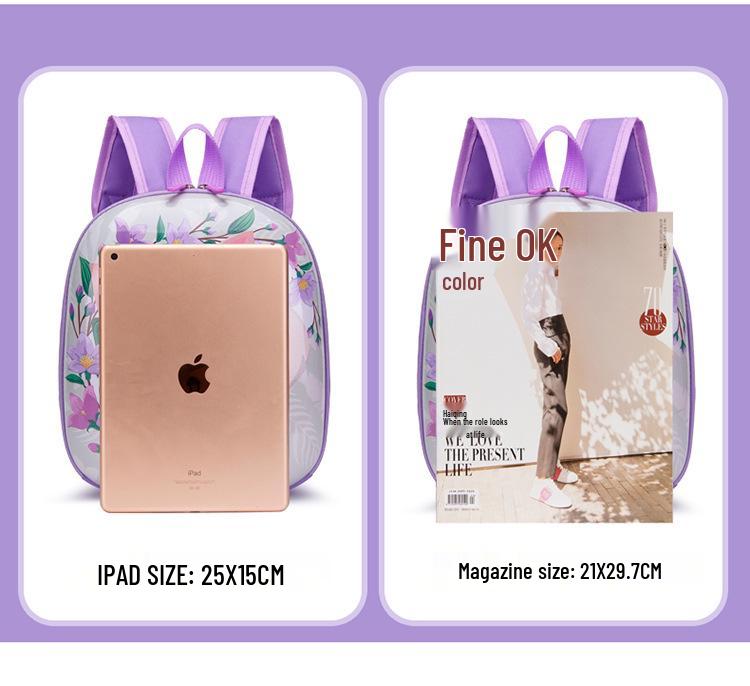 Adorable Cartoon Hard Shell Backpack for Kids Ages 3-7