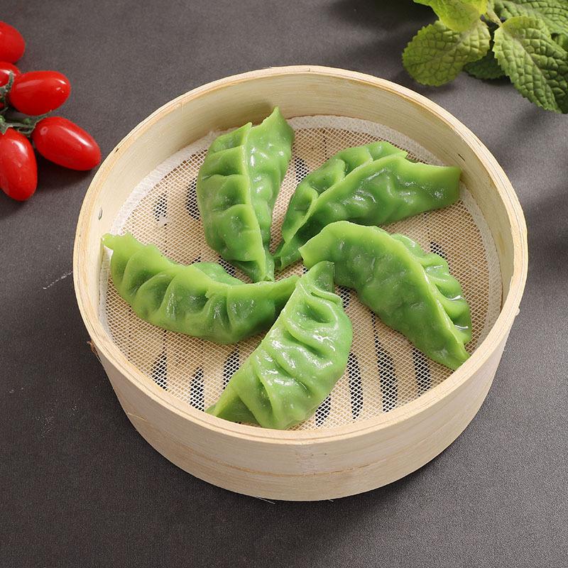 Chinese Cuisine Display Prop: Steamed Wonton Dumplings and Chaoshou with Rice