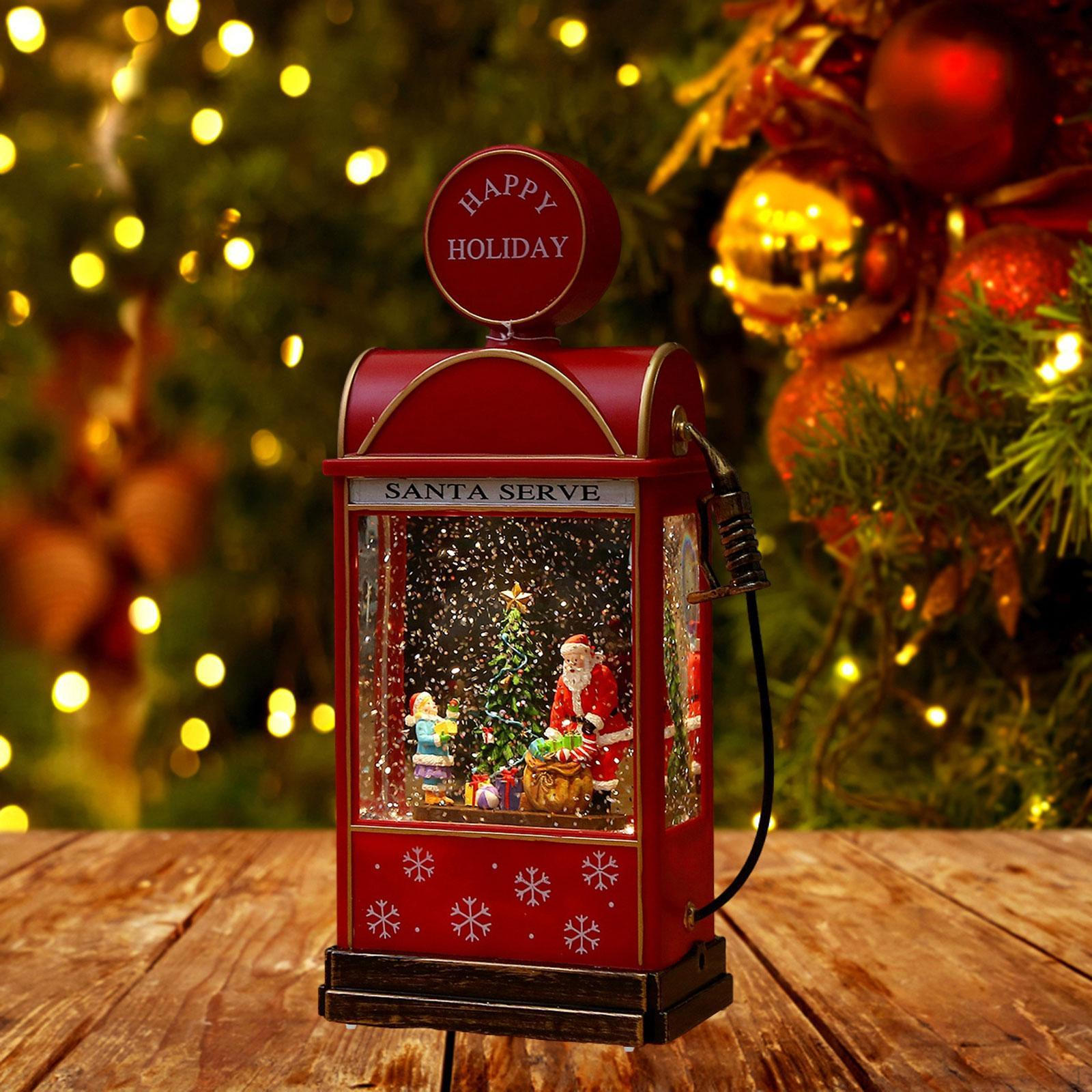 

Рождественская музыкальная шкатулка Снежный шар со светом для стола и общежития Santa Boy