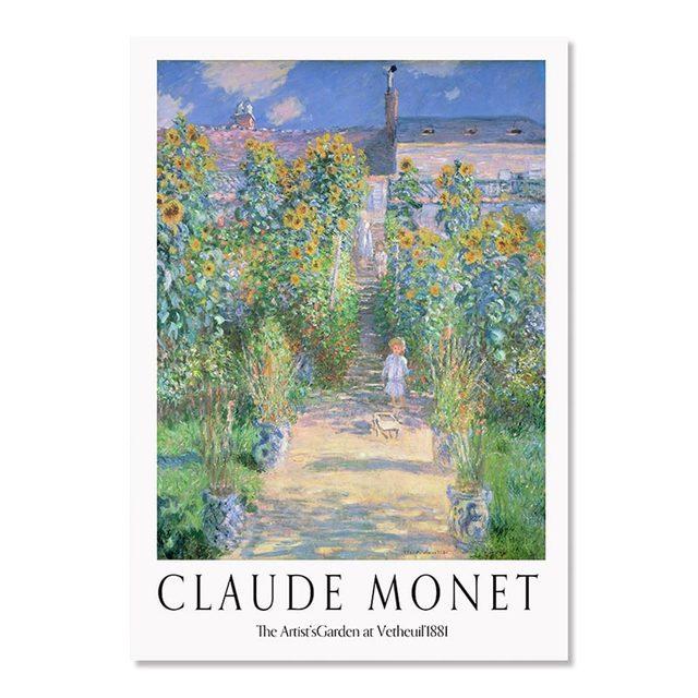 

Абстрактная выставка Моне, Клод, постеры и принты, винтажные Моне, садовый пейзаж, музей, настенные картины, домашний декор для гостиной 21cm×30cm NoFrame
