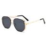 Metal irregular thick edge men's sunglasses high-end large frame sunglasses European and American trend high-end sunglasses