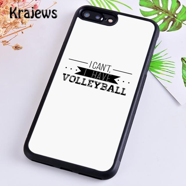 Krajews Sport Fans Volleyball Phone Case Cover For iPhone 17 Air 16 15 14 Plus 12 13 Pro Max Coque Shell Fundas