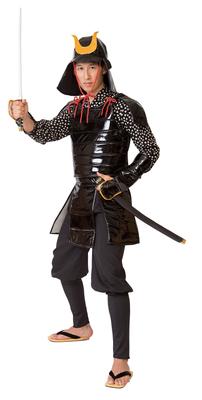 Clearstone Cosplay Samurai Armor Halloween Blue Men's Costume, Unisex,