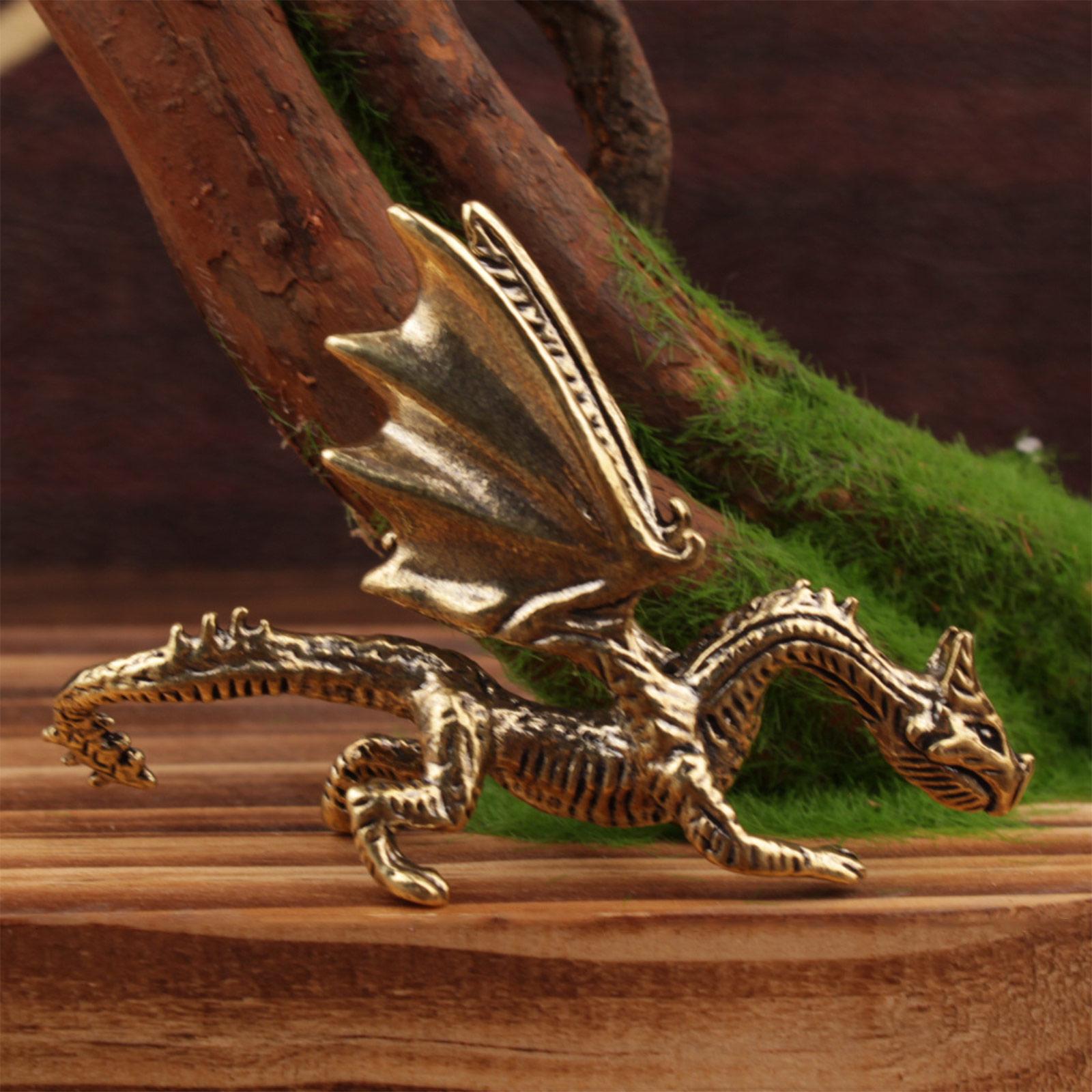 

Brass Dragon Series Antique Ornaments Handicrafts Copper Desktop Home Decoration One Size