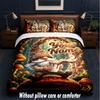 Gnome Theme Custom Text Or Name 3Pcs Bedding Set,1 Flat Sheet & 2 Pillowcases Personalized Home Bedding