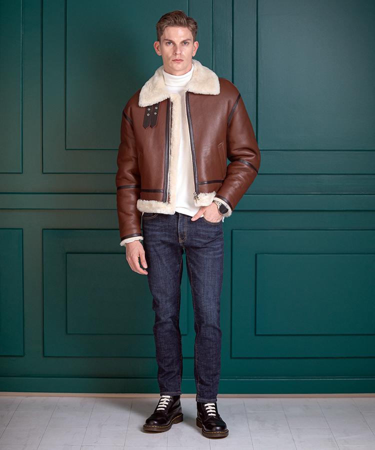 Strike Auranos Lambskin Shearing Jacket (Brown)
