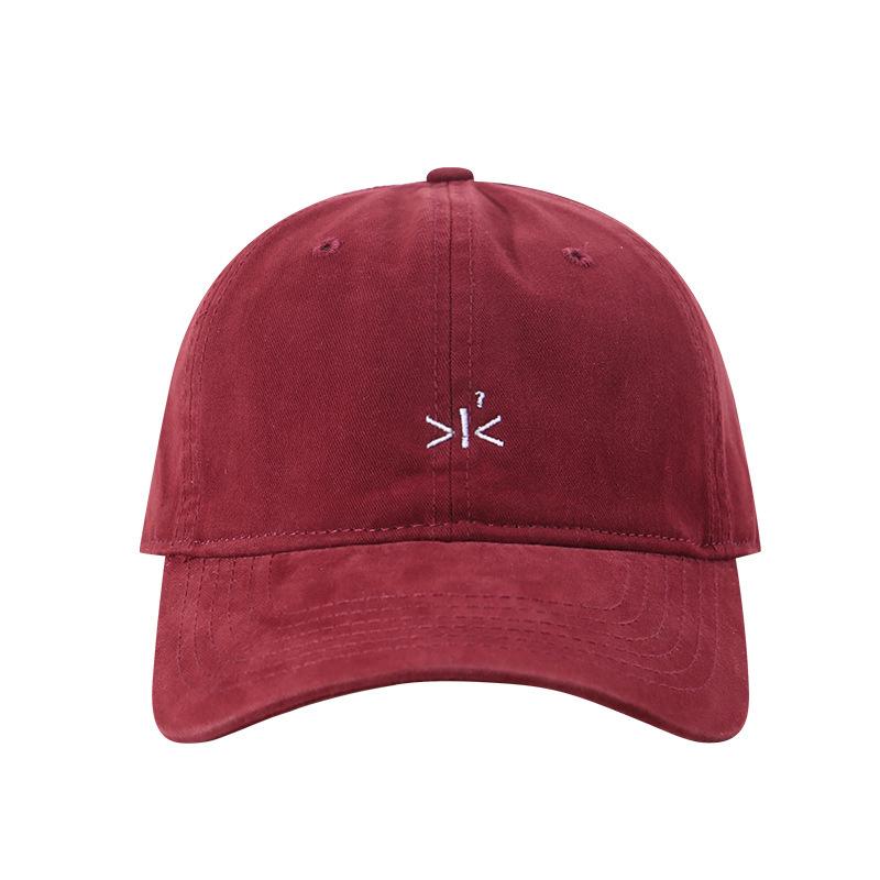 Unisex Cotton Minimalist Baseball Cap with Embroidery Adjustable Soft Top Casual Hat, Daily Caps for Men and Women Spring Summer