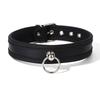 Adjustable PU Leather BDSM Bondage Collar with Leash Restraint for Pet Play K9 Training Punishment Roleplay Kinky Adult Sex Toys