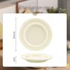 Wuhe Milk-Like Embossed Nordic Ceramic Dinnerware Set
