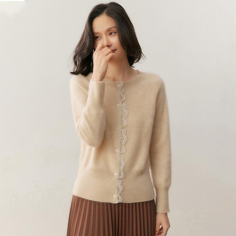 Qinghe 100% Pure Cashmere Women's Sweater - Ultra Soft Luxury Winter Pullover