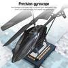Remote Control Helicopter Toy 2.5 Channel Automatic Obstacle Induction LED Cordless Rechargeable Lightweight Kids Boys Mini RC Airplane Model Aircraft
