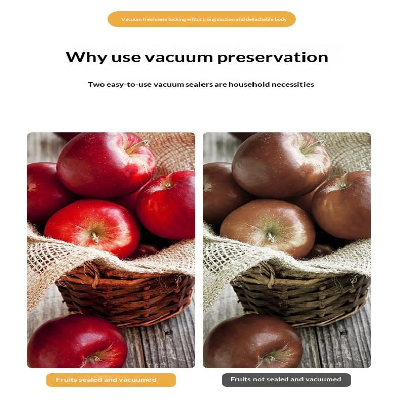 Vacuum Sealing Machine, Household Fully Automatic Food Vacuum Machine, Fresh-Keeping Plastic Sealing Vacuum Machine