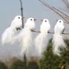 2Pcs Artificial Birds Realistic Looking Wear Resistant Decorative Fake Pigeons Wedding Ornament for Home