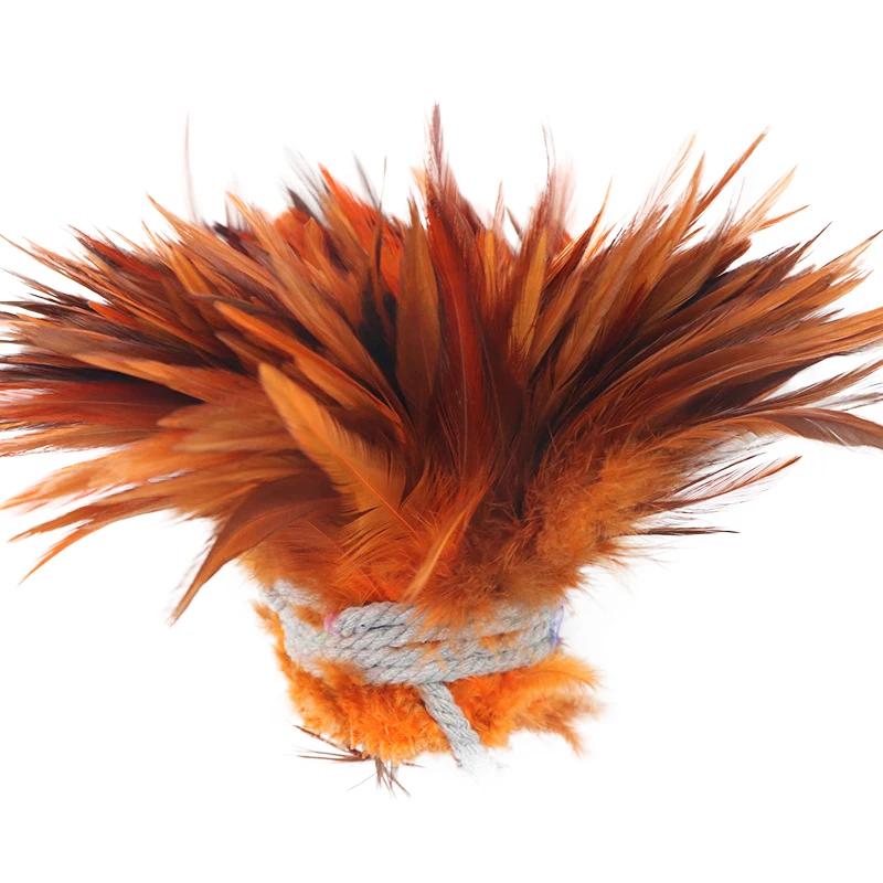 1 Roll Natural Pheasant Feathers for Crafts Jewelry Needlework Decoration Fly Tying Materials Chicken DIY Handicraft Accessories