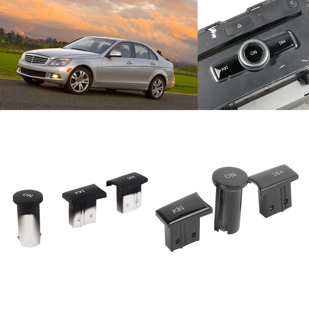 Set Radio Volume Adjust Control Button Knob Replacement for C Class 2007 to 2009 Car Volume Adjust Knob Volume Control Knob